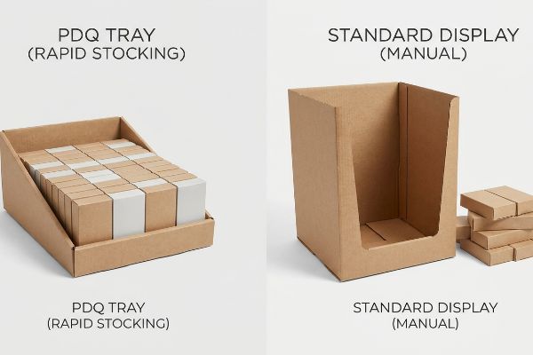 pdq tray standard display comparison
