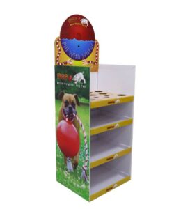 pet toy retail cardboard display