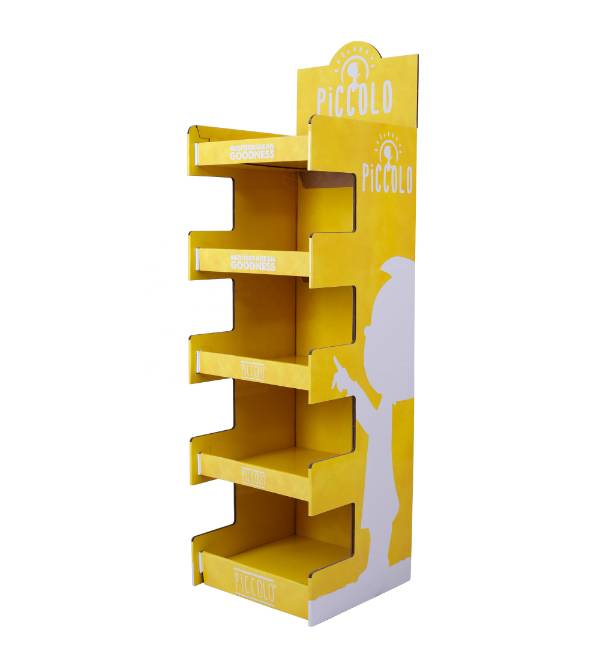 piccolo yellow cardboard display fsdu