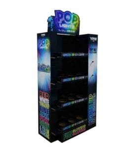 pop lights cardboard display fsdu