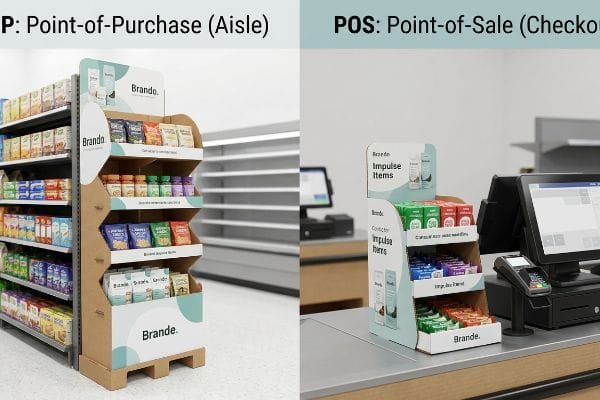 Quelle est la différence entre les présentoirs PLV et les présentoirs de point de vente (PDV) ?