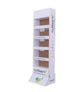 rethink hemp product floor display