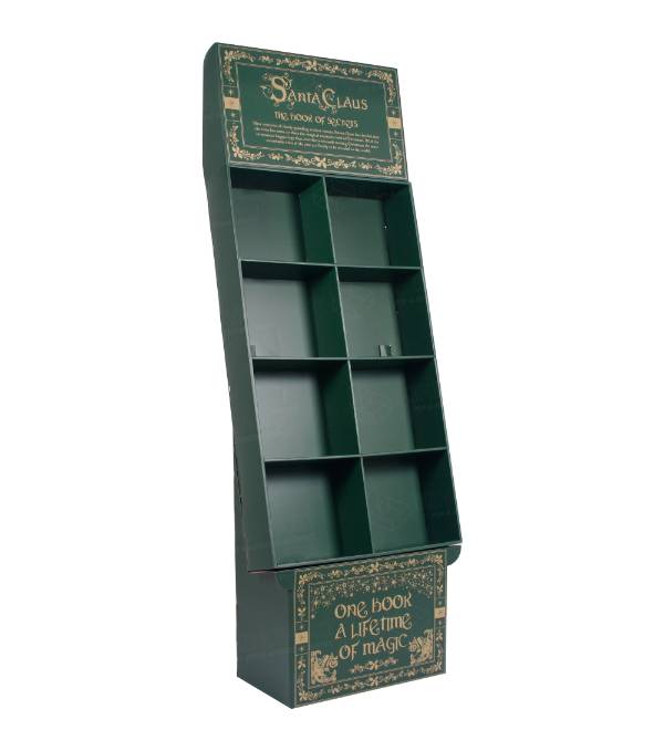 santa claus book cardboard display