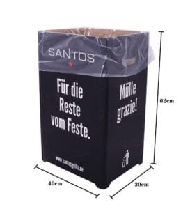 santos bbq cardboard display dump bin