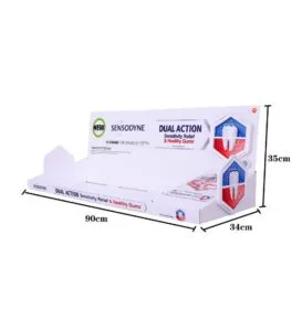 sensodyne dual action cardboard counter display
