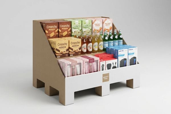 Quels types de produits sont les mieux adaptés aux présentoirs sur demi-palette ?