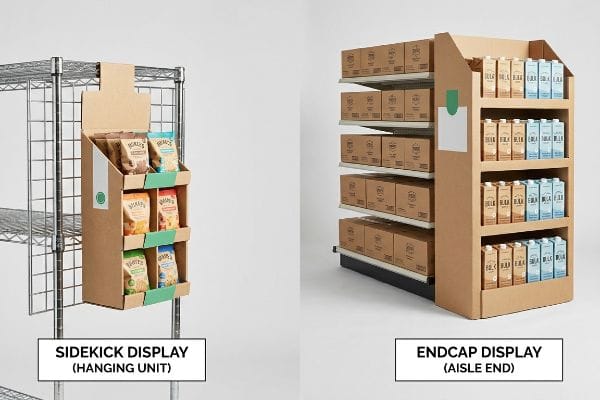 sidekick endcap displays comparison
