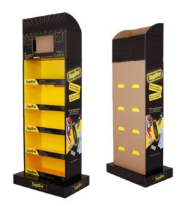 sneaker care custom cardboard display