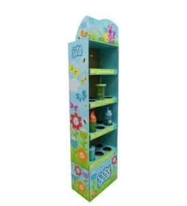 spring theme cool gear cardboard floor display