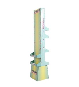 spring themed skincare cardboard display stand