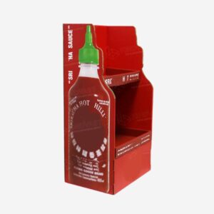 sriracha hot sauce cardboard display fsdu