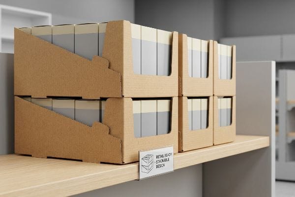Effortless Shelf Placement and Self-Stacking PDQ Display Functionality
