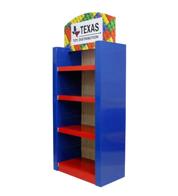 texas toy distribution cardboard display