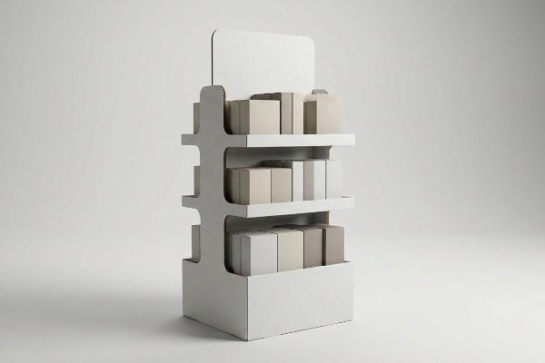 three tier cardboard display