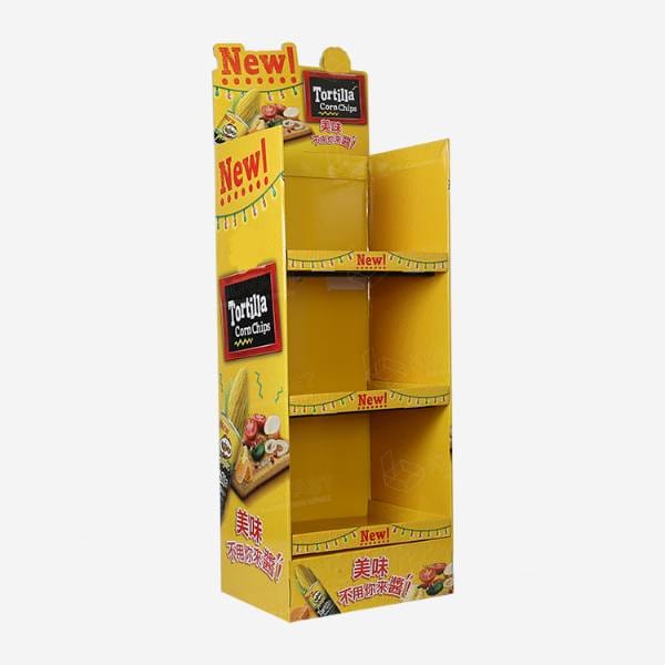 tortilla corn chips cardboard display fsdu