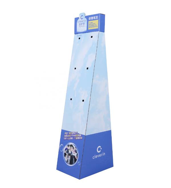 triangular cardboard display fsdu cleverin