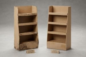 Are the Corrugated Displays Suitable for Outdoor Use?
