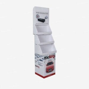 vehicle tracker cardboard display main
