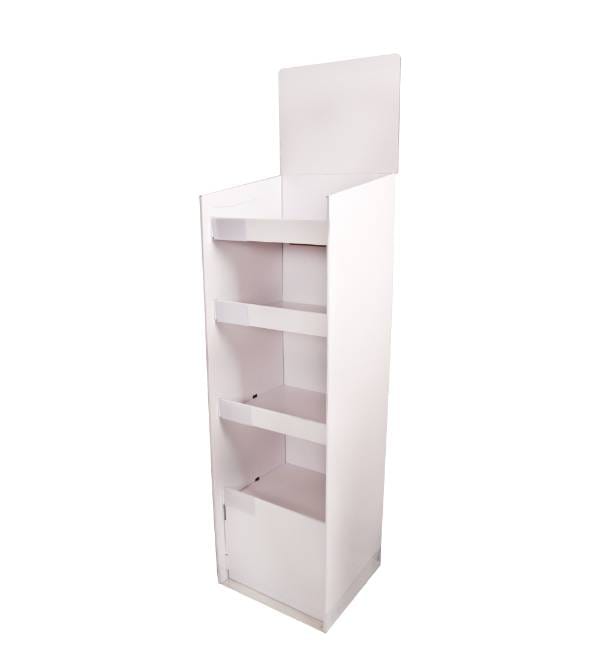 velocity seltzer white cardboard display