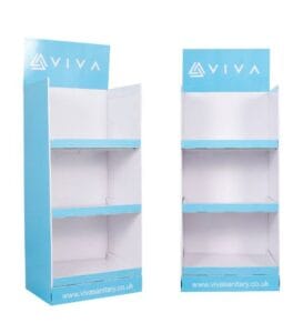 viva sanitary cardboard display main