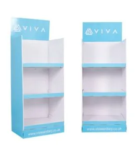 viva sanitary cardboard display main