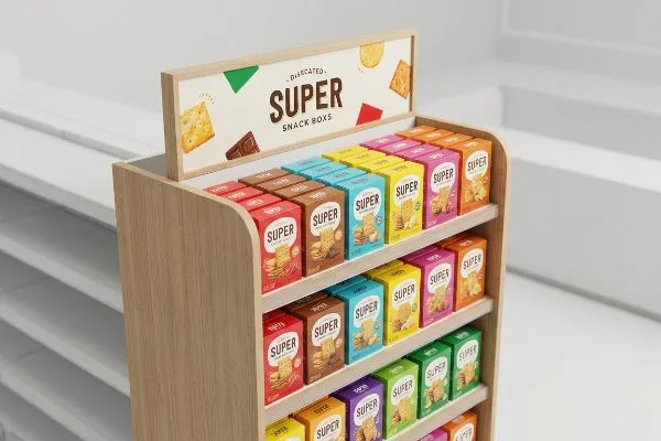Snack Display Boxes Endcap Displays Drive Business - PopDisplay