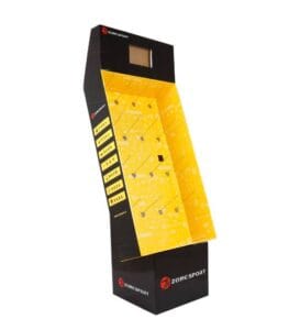 zone sport electronics cardboard display