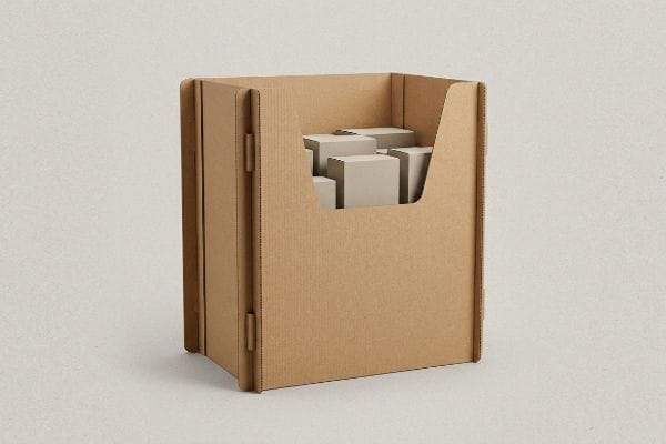 blocs gris de benne à déchets ondulés