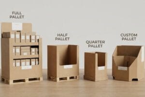 What Are the Main Types of Pallet Displays? Full, Half, Quarter, and Custom Retail Formats