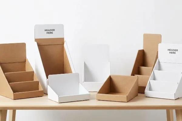 Kraftweiße Header-PDQ-Displays