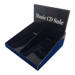 music cd retail cardboard display