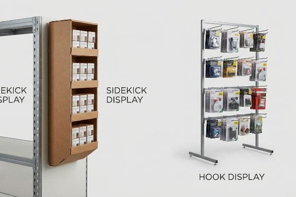Differences Between Sidekick Displays and Hook Displays
