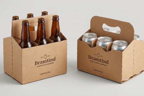 カスタム仕様の6本入りパックとビールキャリア用パッケージボックスとは何ですか？