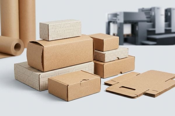corrugated packaging boxes rolls