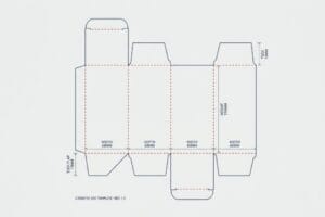 Dieline of Cosmetic Box Dimensions, Sizes & Template
