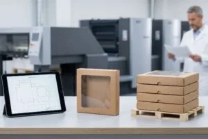 Comment fonctionne le processus de commande pour les boîtes Kraft personnalisées avec fenêtre ?