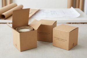 Caractéristiques des boîtes à bougies Kraft