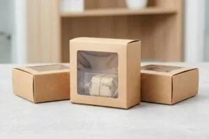 Crea cajas Kraft personalizadas con ventana de forma rápida y sencilla