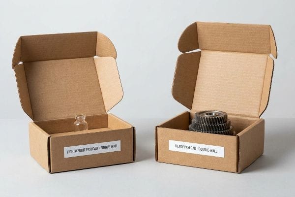 Sind diese Kartons für leichte und schwere Produkte geeignet?