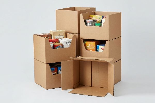 Open Kraft Corrugated Bin Box
