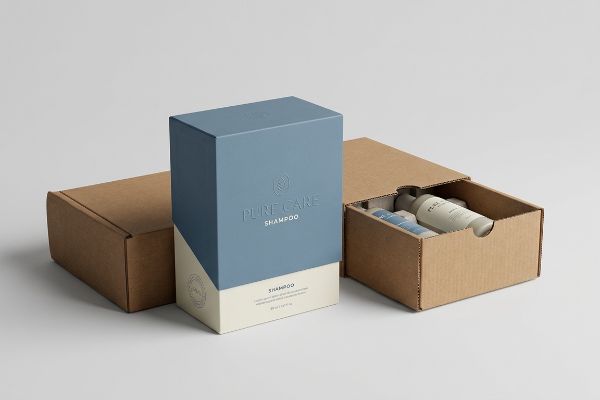 Shampoo Box Open Packaging